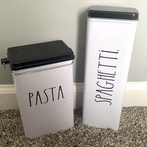 Rae Dunn Pasta & Spaghetti Tins